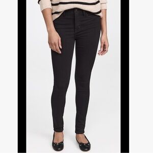 Madewell Women's Roadtripper High Waist Ankle Skinny Jeans Washed Black Size 26